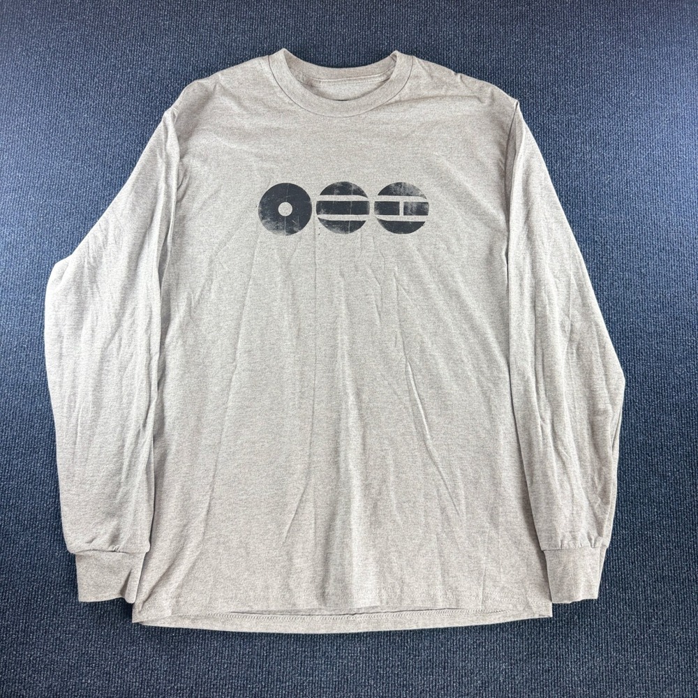 BTS Official Long Sleeve Graphic T-Shirt Gray BigHit HYBE K-Pop Mens Medium M